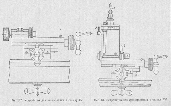 С-1 Розташування органів керування токарним верстатом С-1